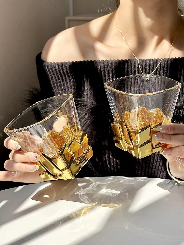 Wine Whiskey Beer - Creative Light Luxury Space Gold Ice