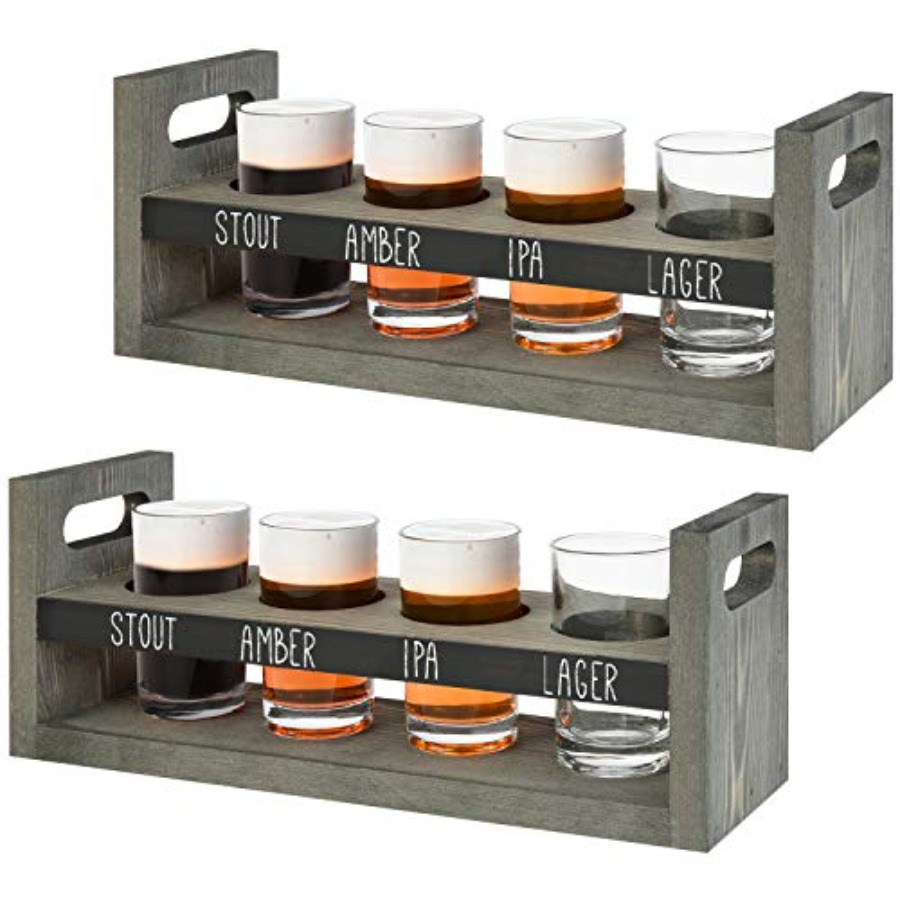 Beer Flight Set - Beer Flight Sampler Tray Set of