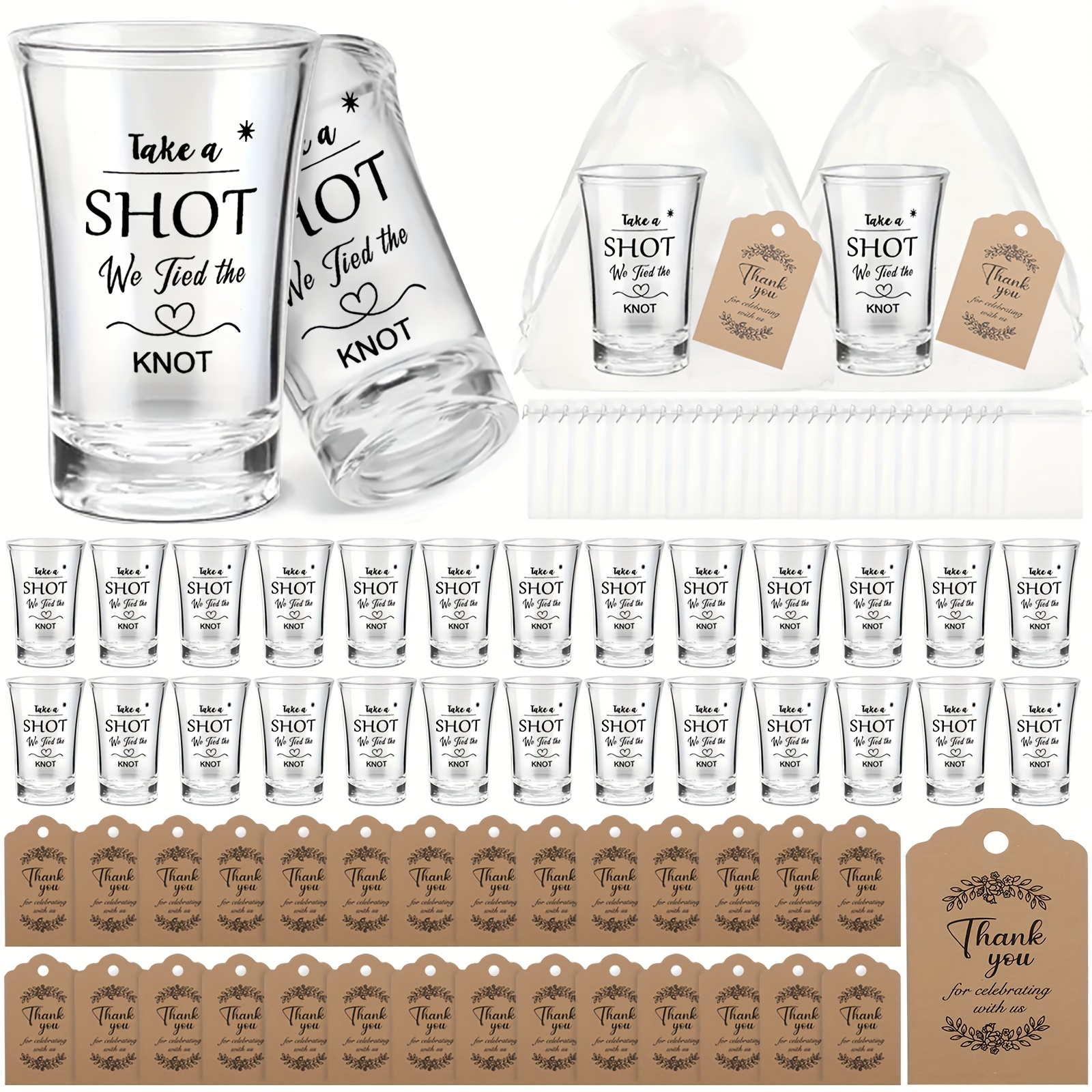 Wine & Beer Tours Of Nova Scotia - 90-Piece Wedding Guest Set: 30 Clear