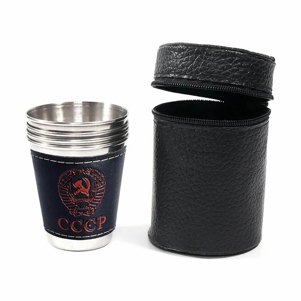 Beer Flight Set - 4pcs Outdoor Travel Cups Set Camping