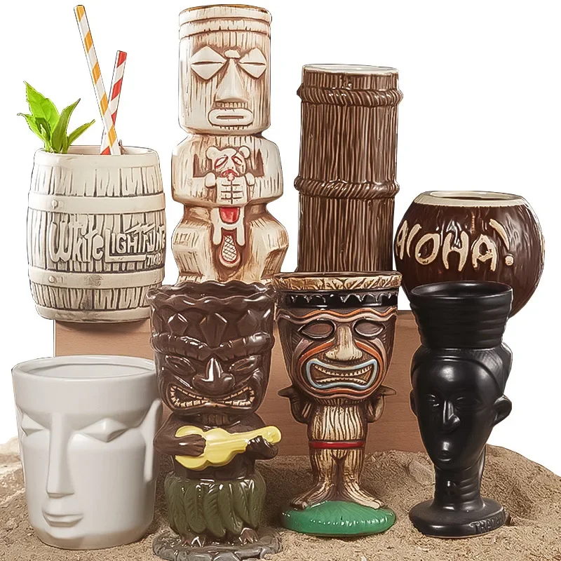 60 Type Hawaiian Tiki Mug Cera - Wine With Beer Cocktail บทวิจารณ์และราคา