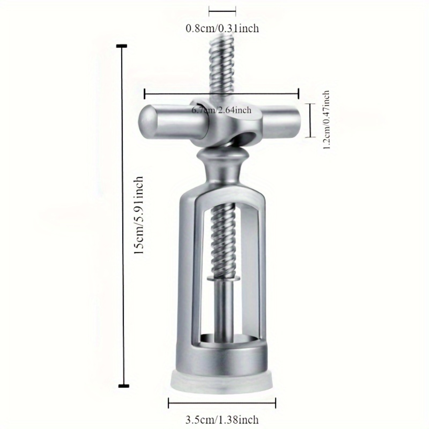Vintage-Style 304 Stainless St - Cork Screw Lever บทวิจารณ์และราคา