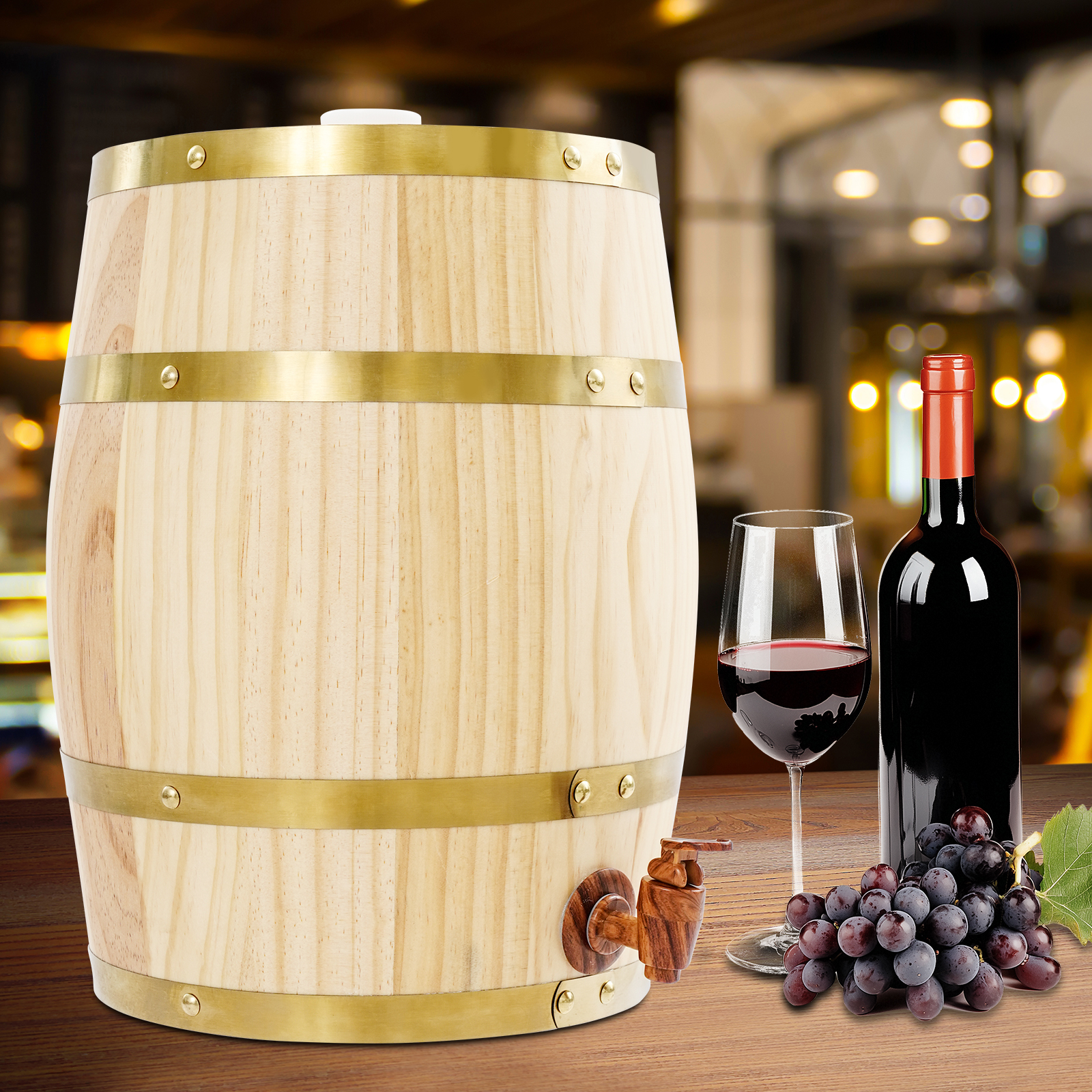 10L Vintage Wood Oak Timber Wi - Wine Beer Tequila บทวิจารณ์และราคา