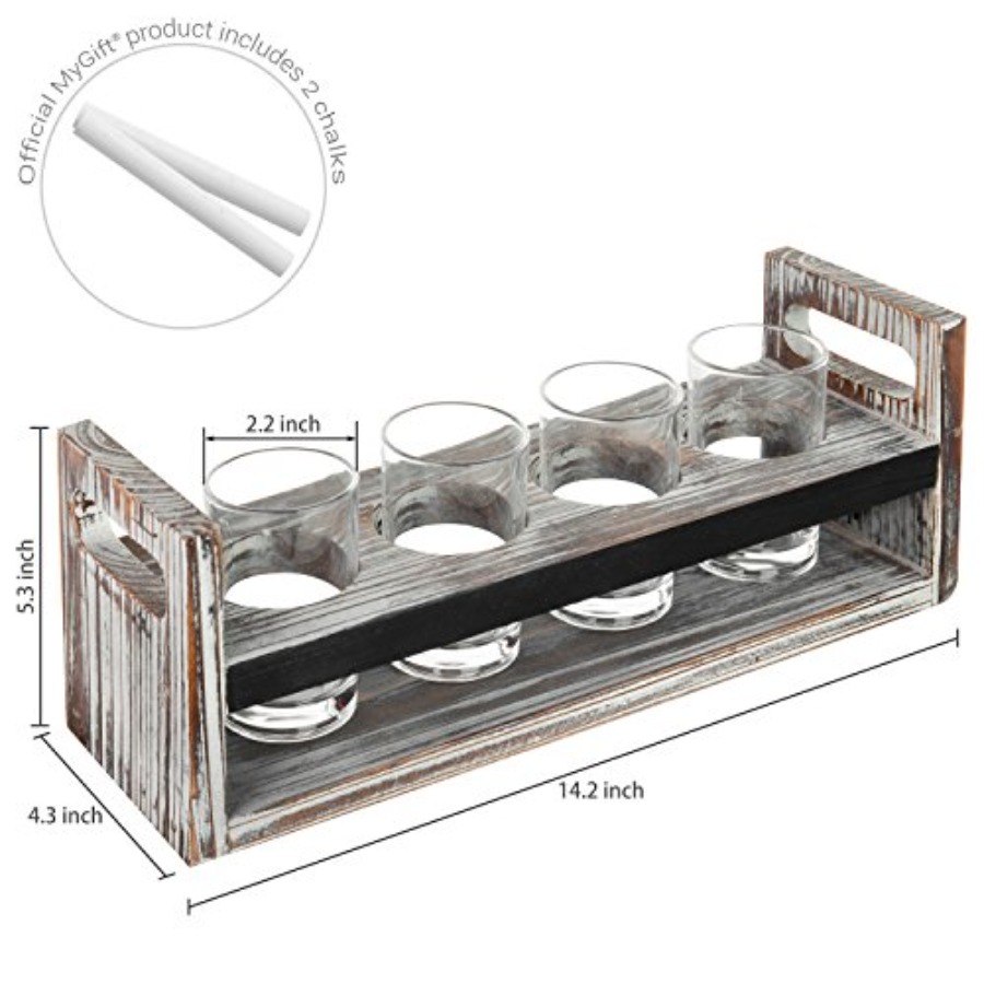 Beer Flight Boards with Glasse - Beer Flight Set บทวิจารณ์และราคา