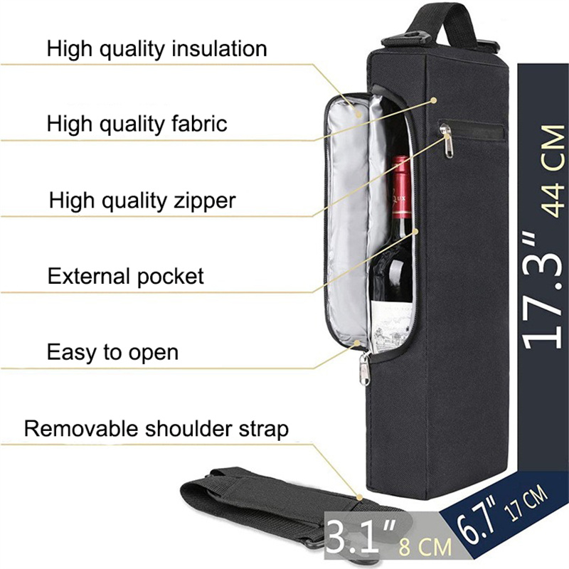 Black Golf Cooler Bag Wine Bee - Wine Beer Type บทวิจารณ์และราคา