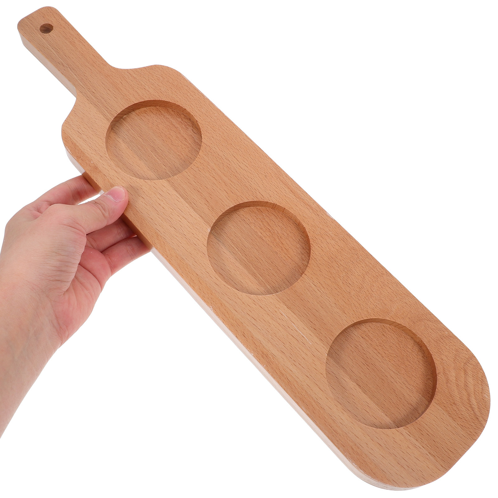 Wooden Flight Board 3-Hole Dri - Beer Flight Set บทวิจารณ์และราคา