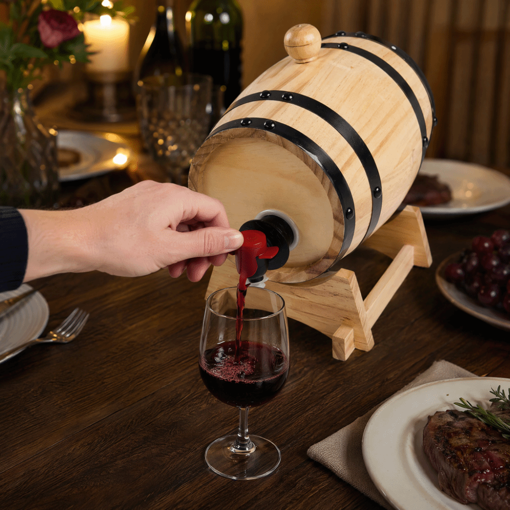 7 piece Vintage Pine Wood Wine - Wine Whiskey Beer บทวิจารณ์และราคา