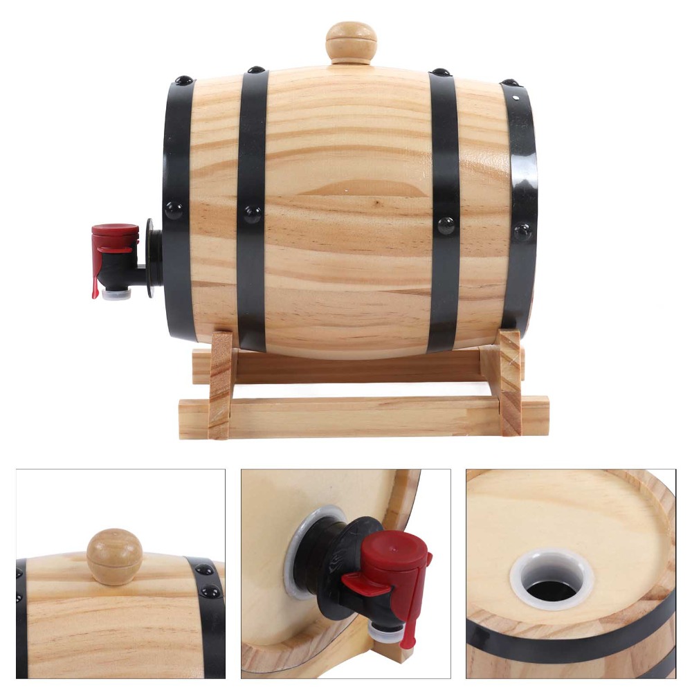 7 piece Vintage Pine Wood Wine - Wine Whiskey Beer บทวิจารณ์และราคา