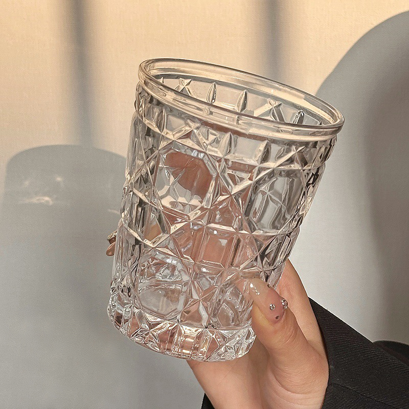 2pcs 310ml Vintage Diamond Pat - Wine Beer Glass บทวิจารณ์และราคา