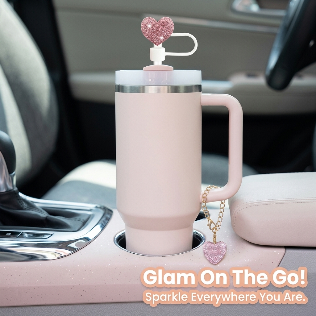 Heart Love Style 2pcs Cup Acce - Bottle Stopper Set บทวิจารณ์และราคา