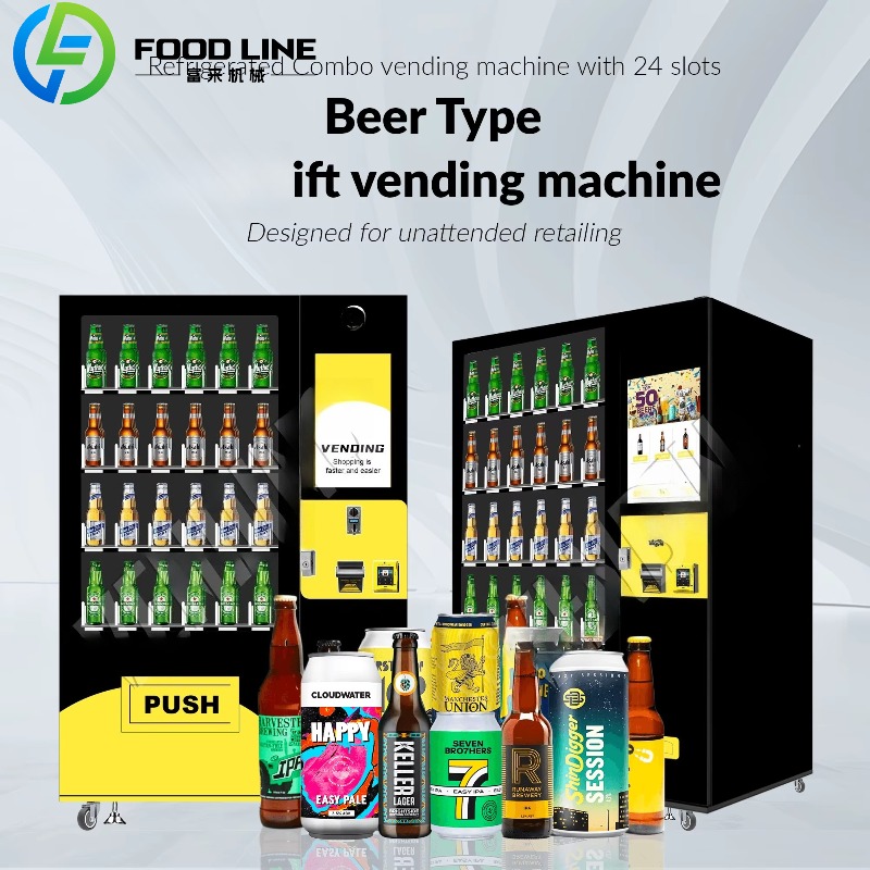 Custom Cold Beer Vending Machi - Wine To Beer Alcohol บทวิจารณ์และราคา