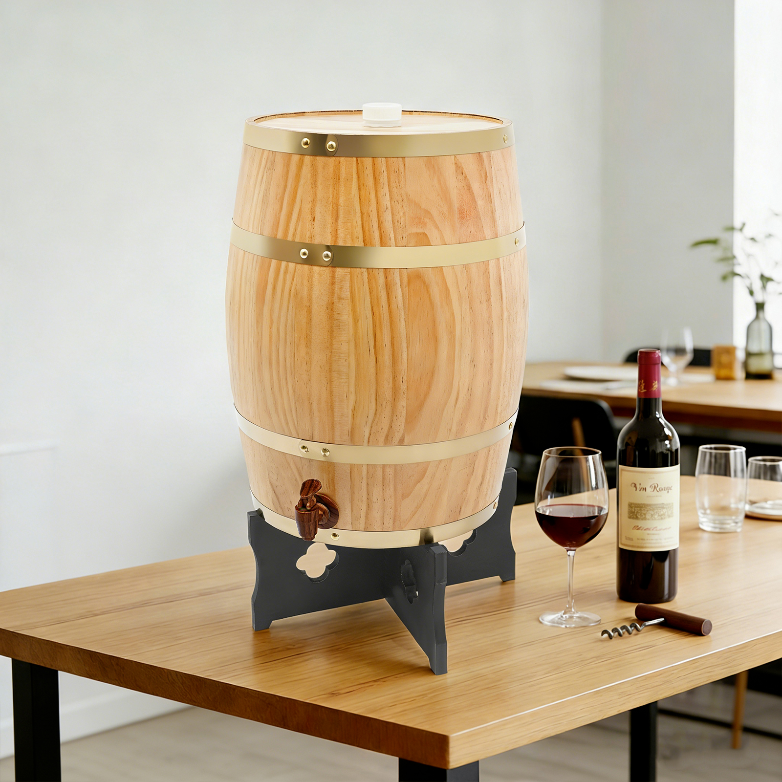 20L/5.28Gal Wood Color Wine Ba - Wine Beer Tequila บทวิจารณ์และราคา