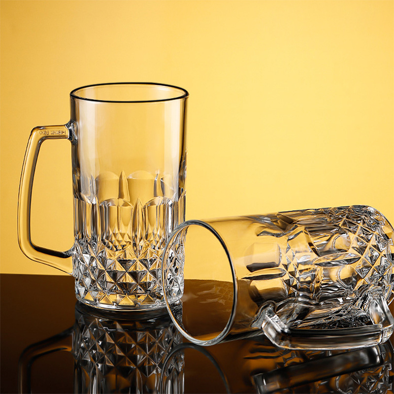 600ml/1000ml Beer Glass with H - Wine Beer Glass บทวิจารณ์และราคา