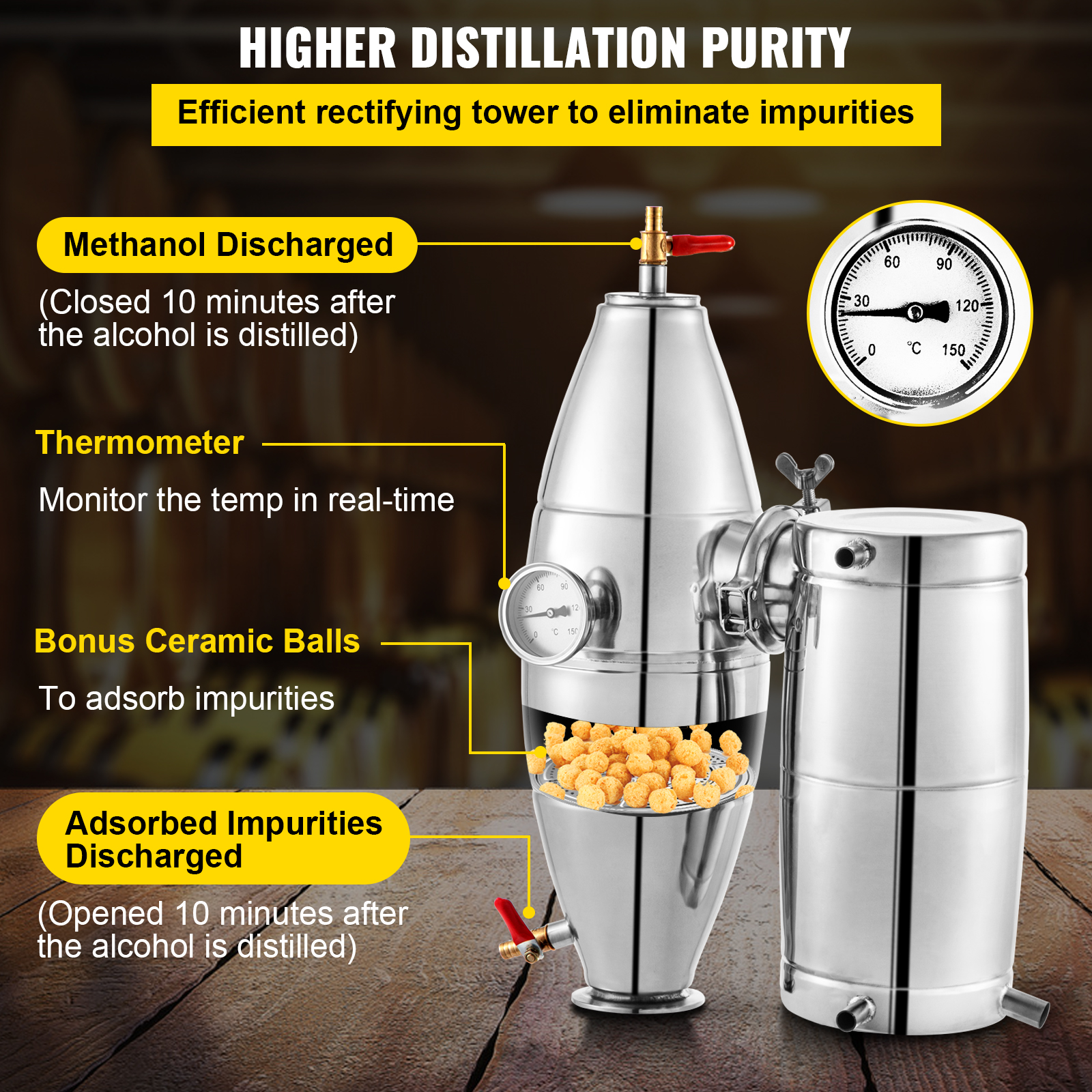 20L 30L 50L 70L Alcohol Distil - Wine To Beer Alcohol บทวิจารณ์และราคา