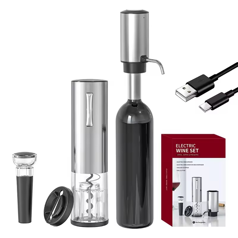 2024 New Design 4-in-1 Lithium - Bottle Stopper Set บทวิจารณ์และราคา