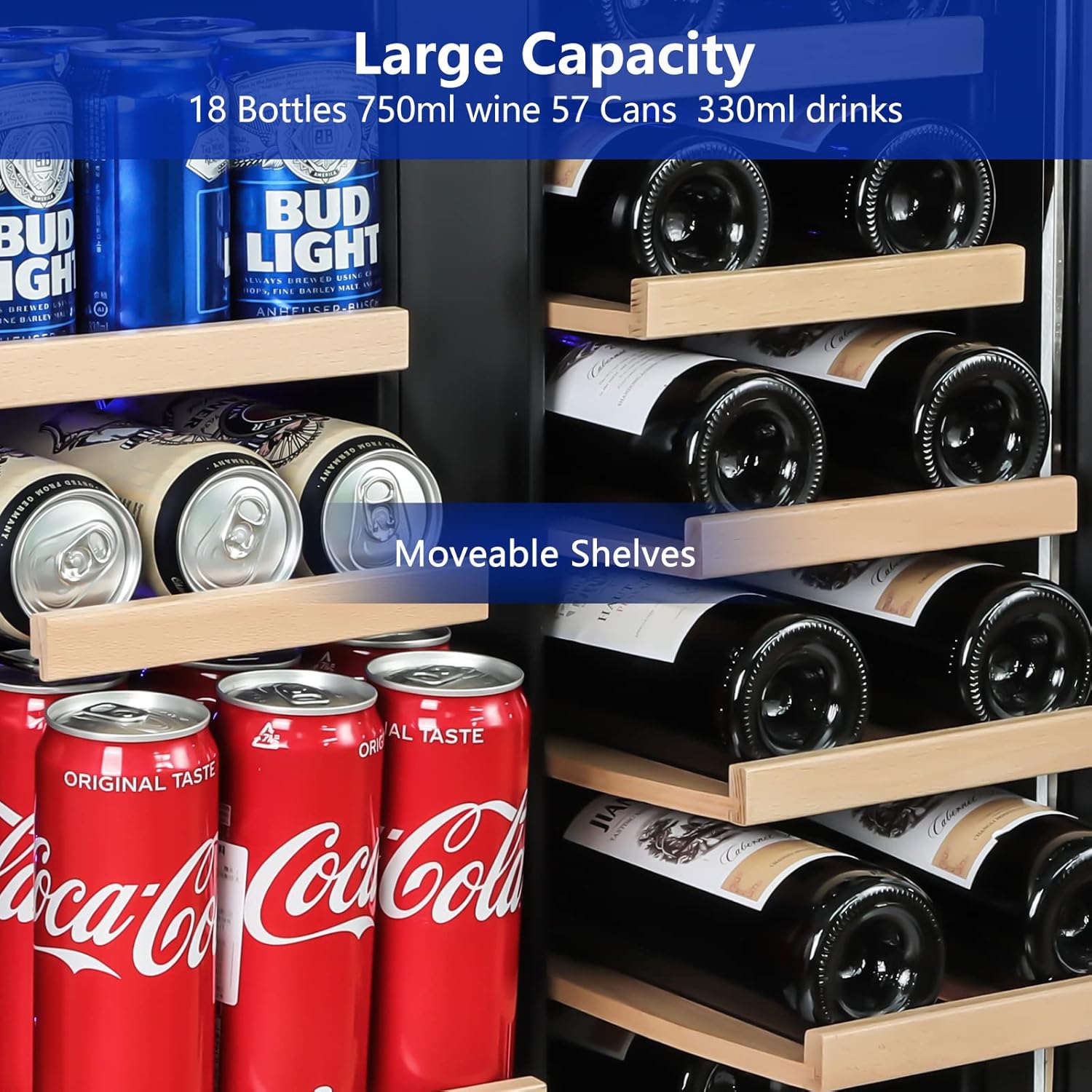 Wine and Beverage Refrigerator - Wine Beer Cooler บทวิจารณ์และราคา