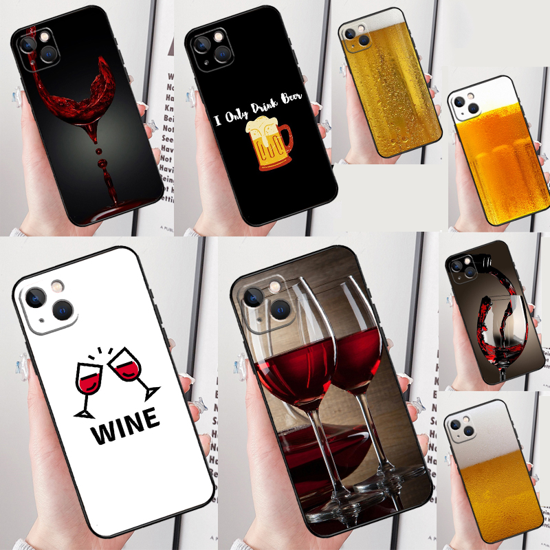 Drink Beer Red Wine Phone Case - Wine Plus Beer บทวิจารณ์และราคา