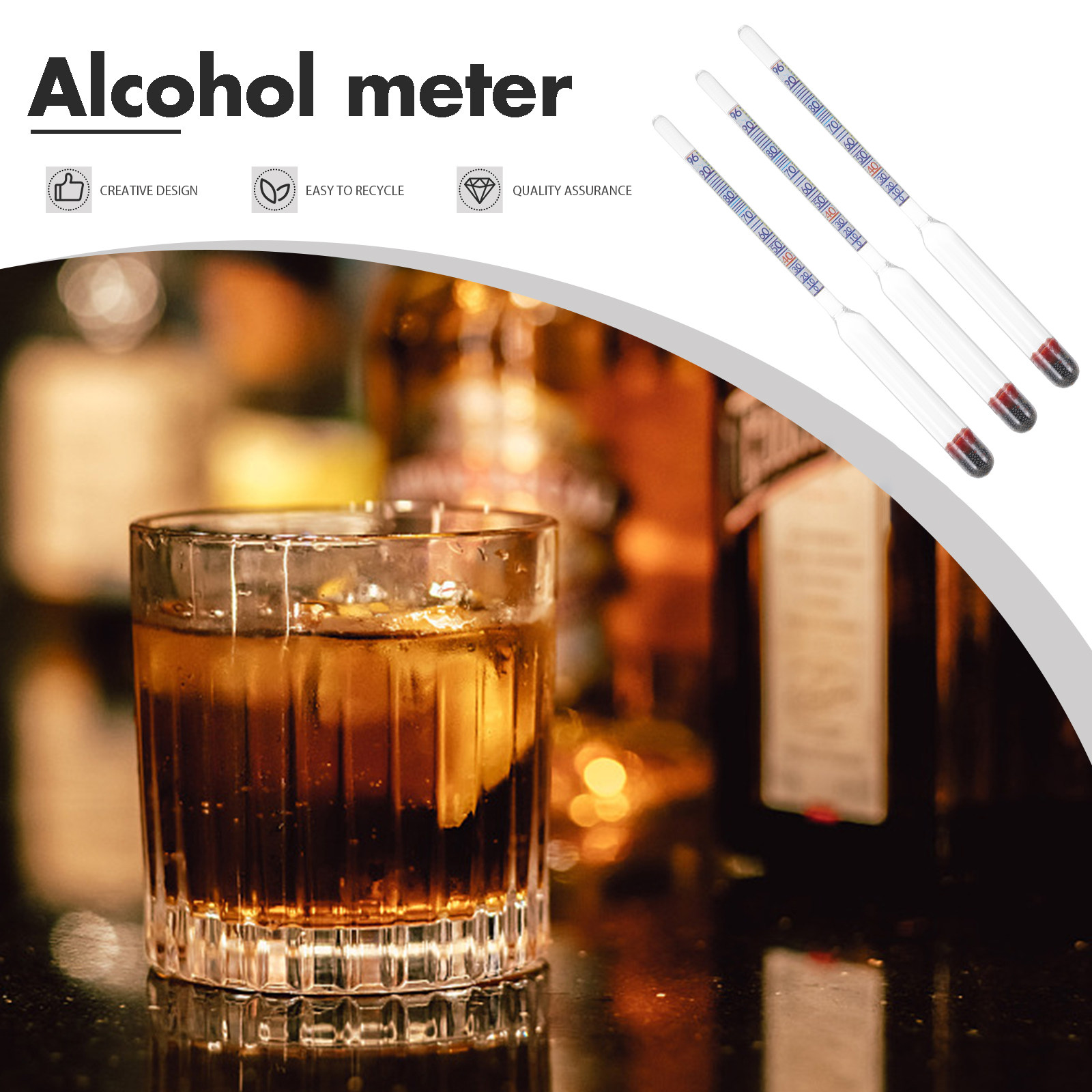 5Pcs High Accuracy Glass Alcoh - Wine To Beer Alcohol บทวิจารณ์และราคา