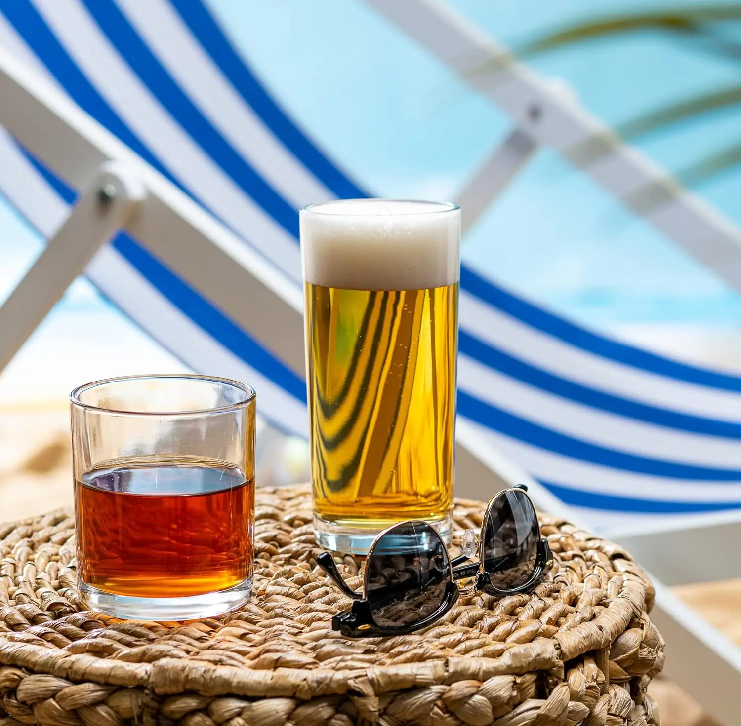 8-Piece Hurricane Glass Set: 4 - Wine Beer And More บทวิจารณ์และราคา