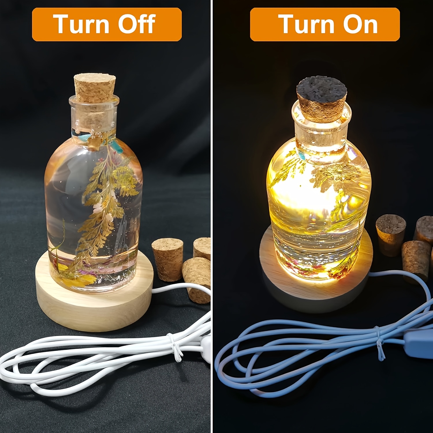 Drift Bottle Light Resin Mold  - Bottle Stopper Set บทวิจารณ์และราคา