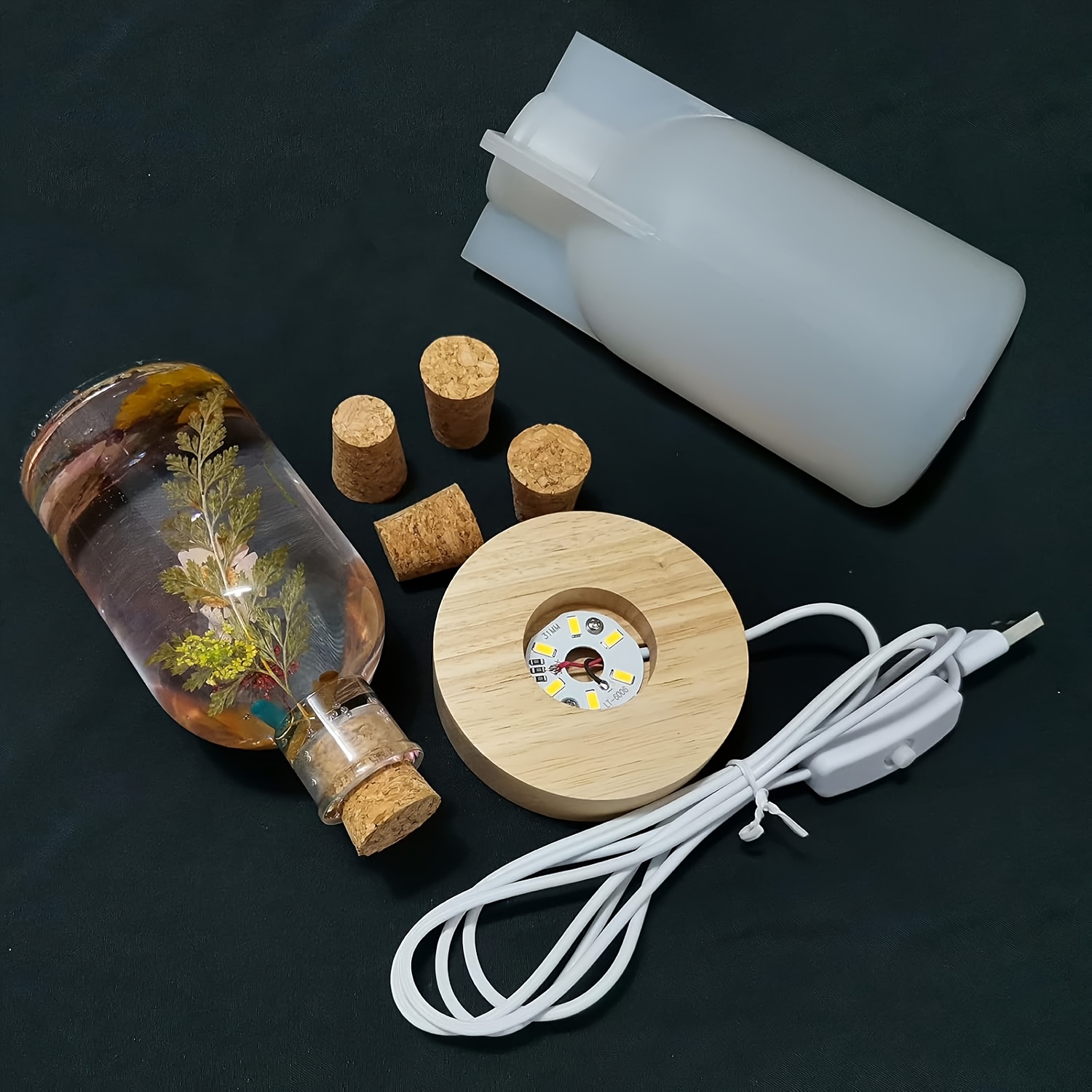 Drift Bottle Light Resin Mold  - Bottle Stopper Set บทวิจารณ์และราคา
