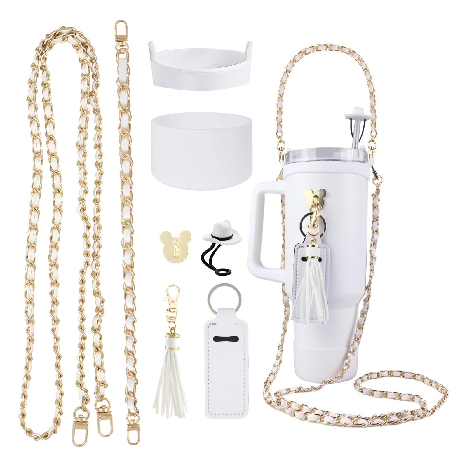 8pcs/lot straw cap case Charm  - Bottle Stopper Set บทวิจารณ์และราคา