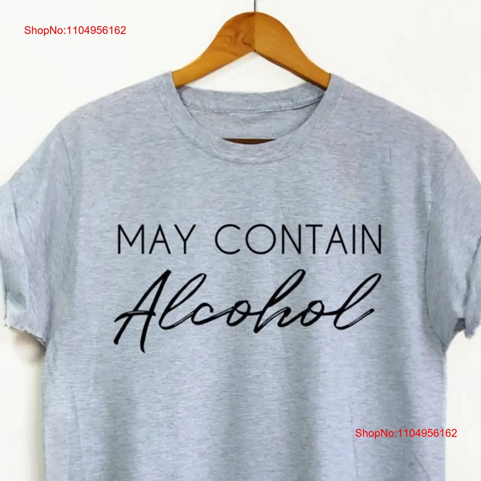 May Contain Alcohol shirt Girl - Wine Beer Tequila บทวิจารณ์และราคา