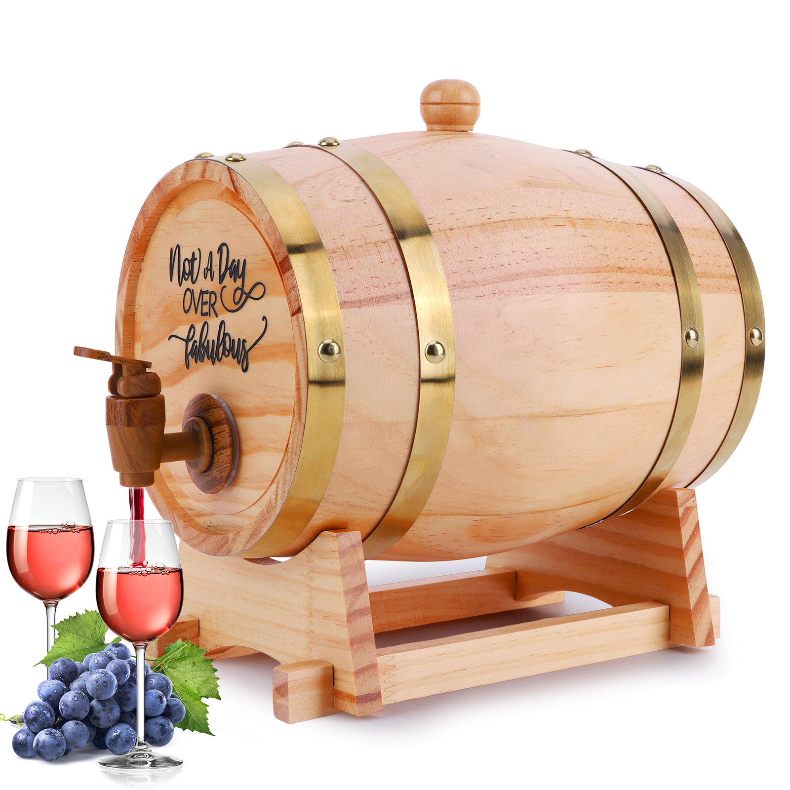 3L Wine Barrel with Stand Bung - Wine Beer Tequila บทวิจารณ์และราคา