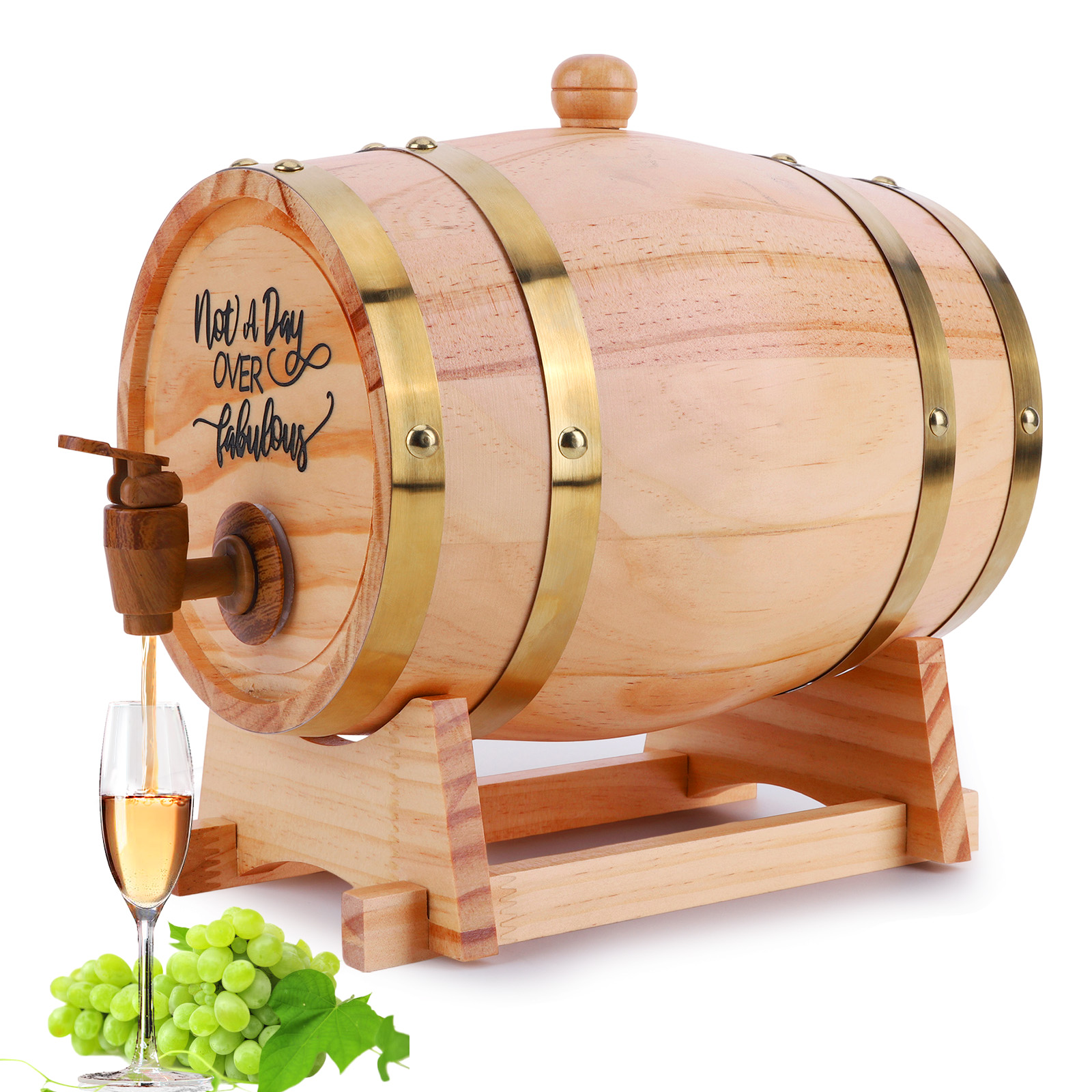 3L Wine Barrel with Stand Bung - Wine Beer Tequila บทวิจารณ์และราคา