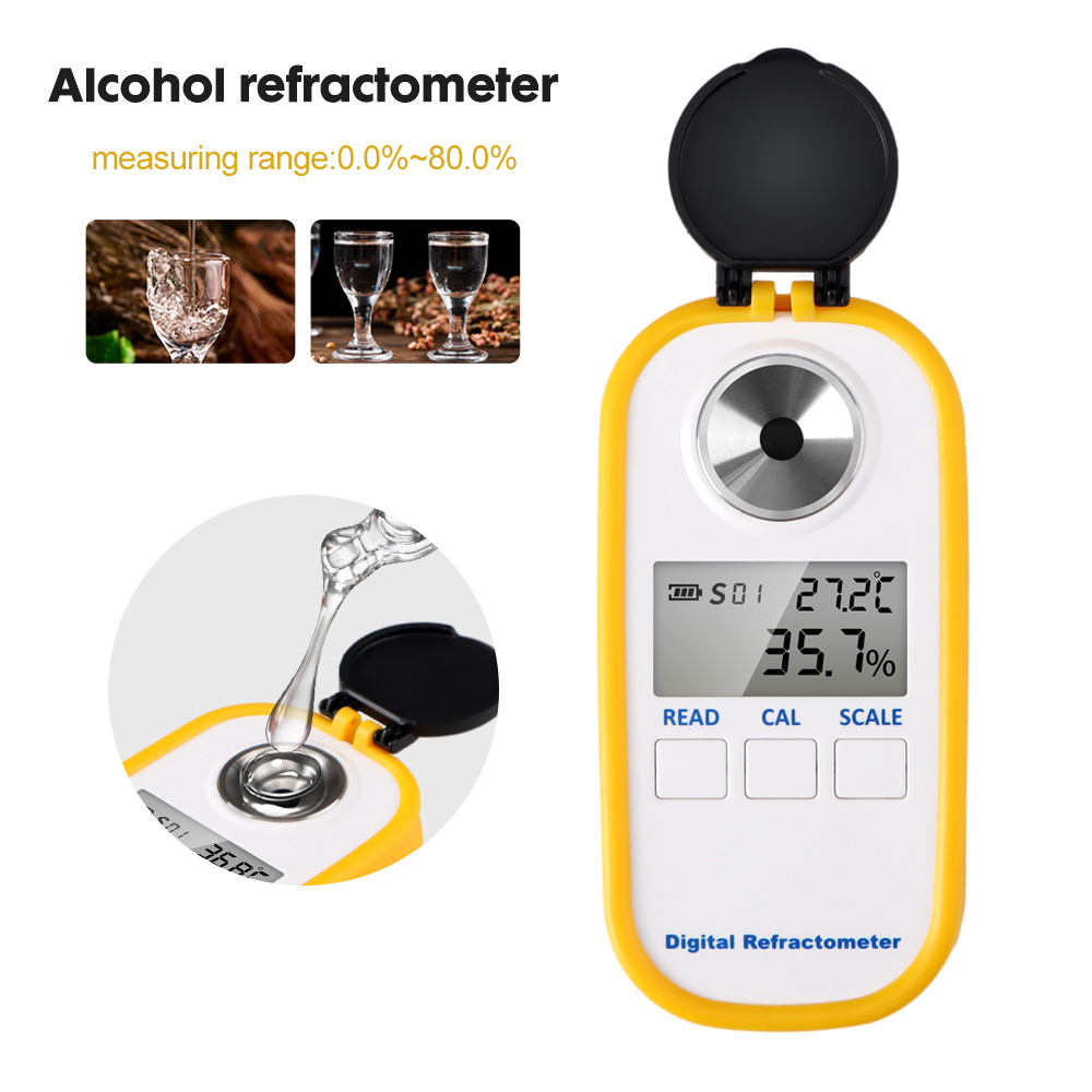 Digital Alcohol Refractometer  - Wine To Beer Alcohol บทวิจารณ์และราคา