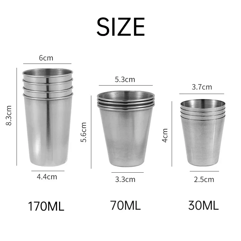 4Pcs Stainless Steel Mini Shot - Beer Flight Set บทวิจารณ์และราคา