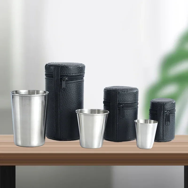 4Pcs Stainless Steel Mini Shot - Beer Flight Set บทวิจารณ์และราคา