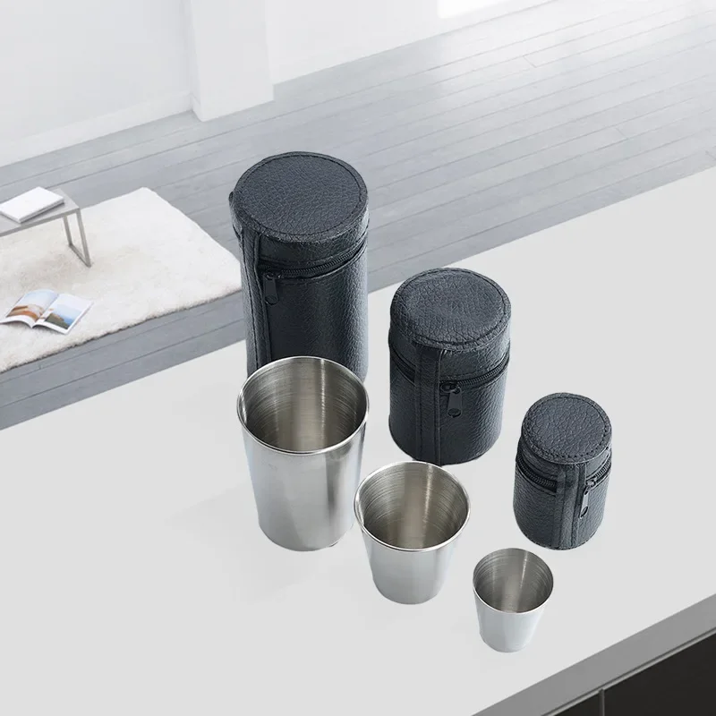 4Pcs Stainless Steel Mini Shot - Beer Flight Set บทวิจารณ์และราคา