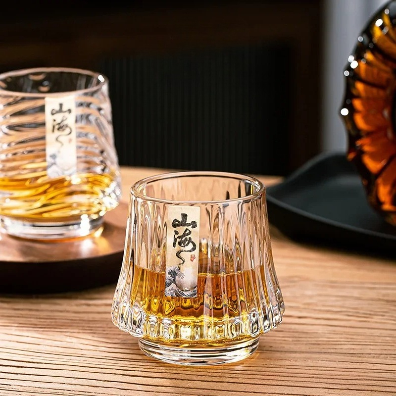 Glass Whiskey Cup Set Shanhai  - Wine Beer Glass บทวิจารณ์และราคา