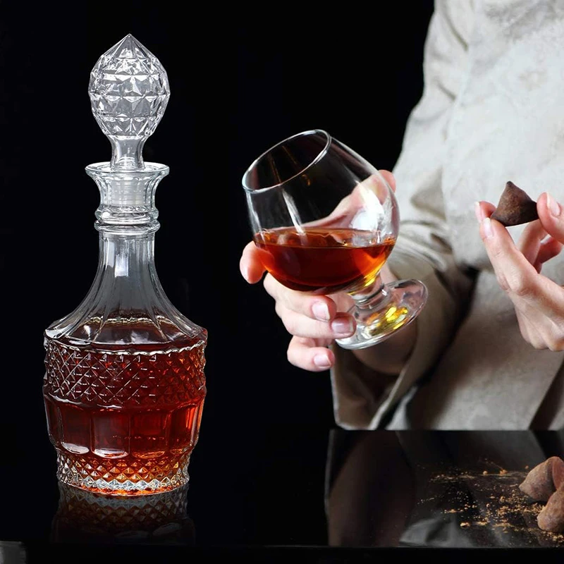 Liquor Decanter, Glass Decante - Bottle Stopper Set บทวิจารณ์และราคา