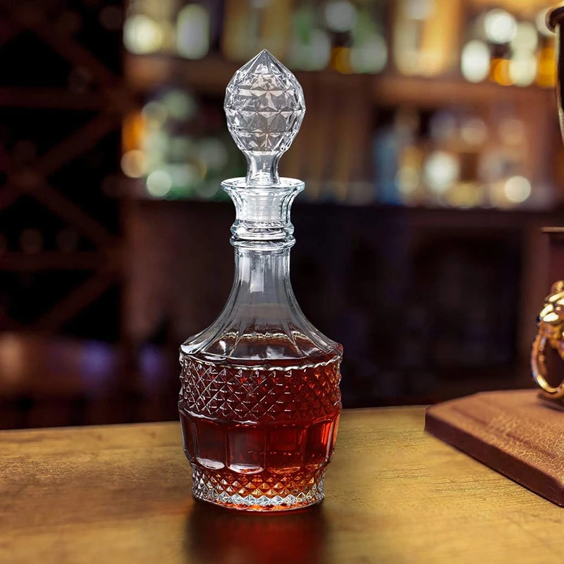 Liquor Decanter, Glass Decante - Bottle Stopper Set บทวิจารณ์และราคา