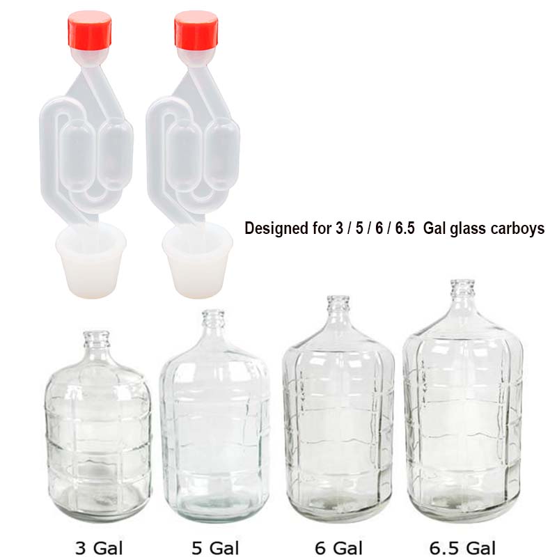 S Type Twin Bubble Airlock and - Wine Beer Type บทวิจารณ์และราคา