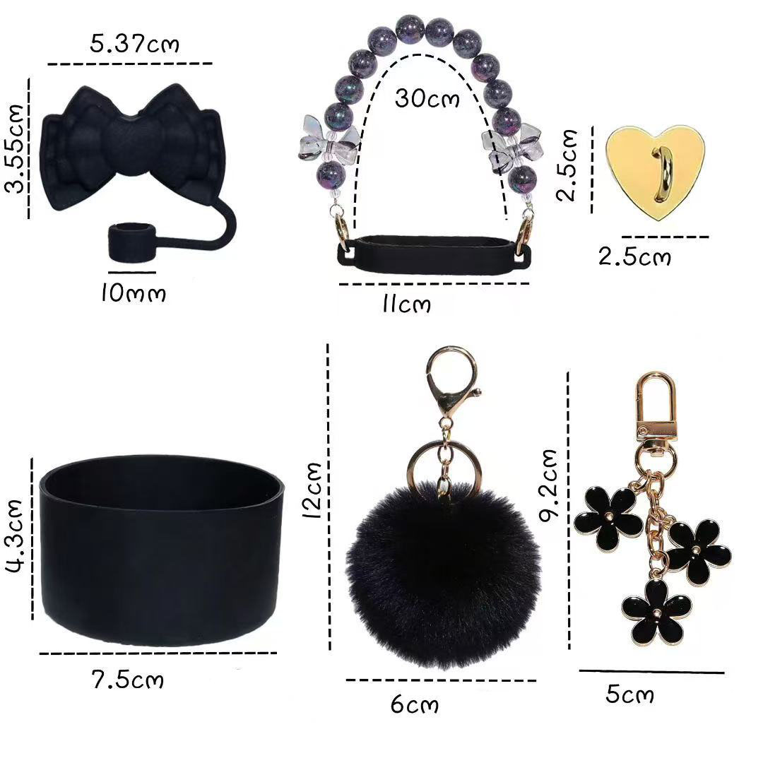 7pcs Cute Cup Accessories Set  - Bottle Stopper Set บทวิจารณ์และราคา