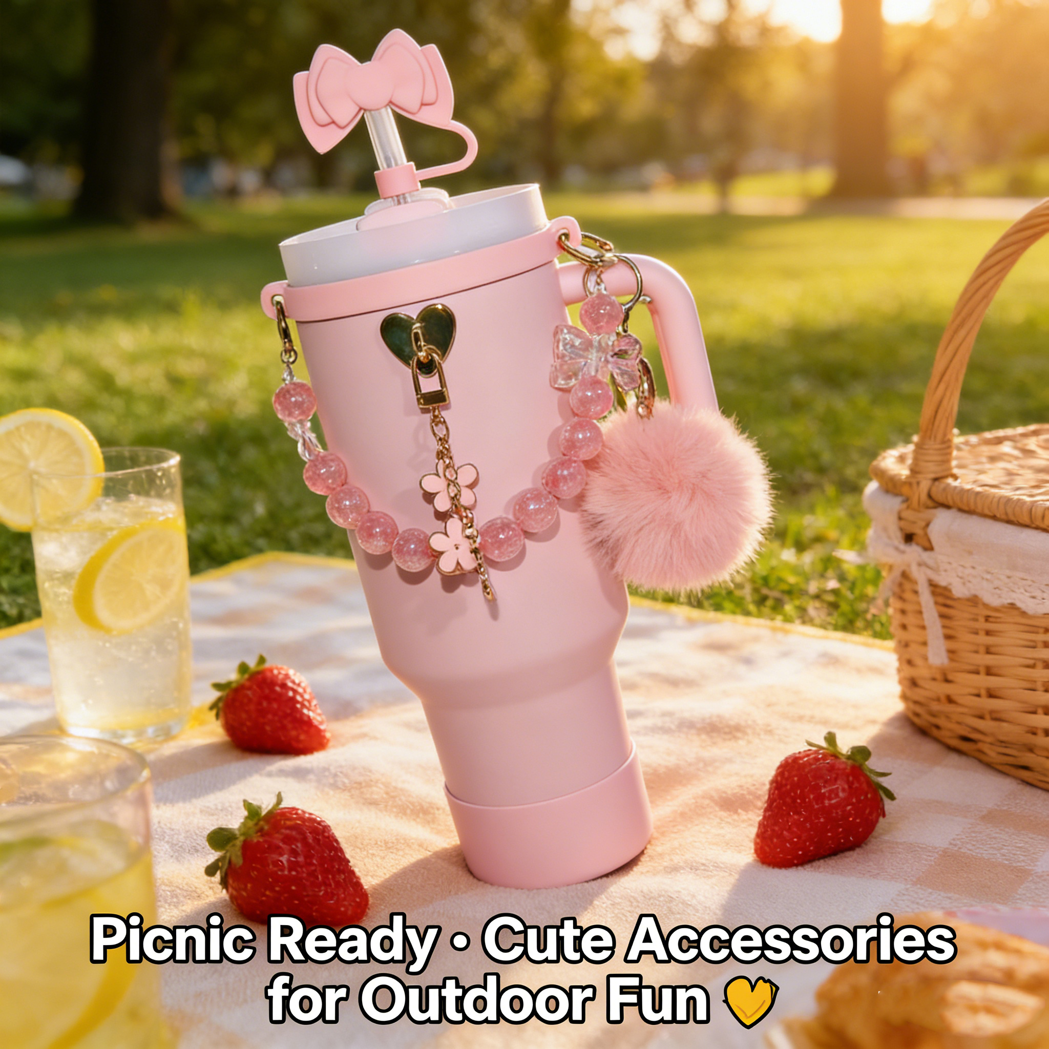 7pcs Cute Cup Accessories Set  - Bottle Stopper Set บทวิจารณ์และราคา