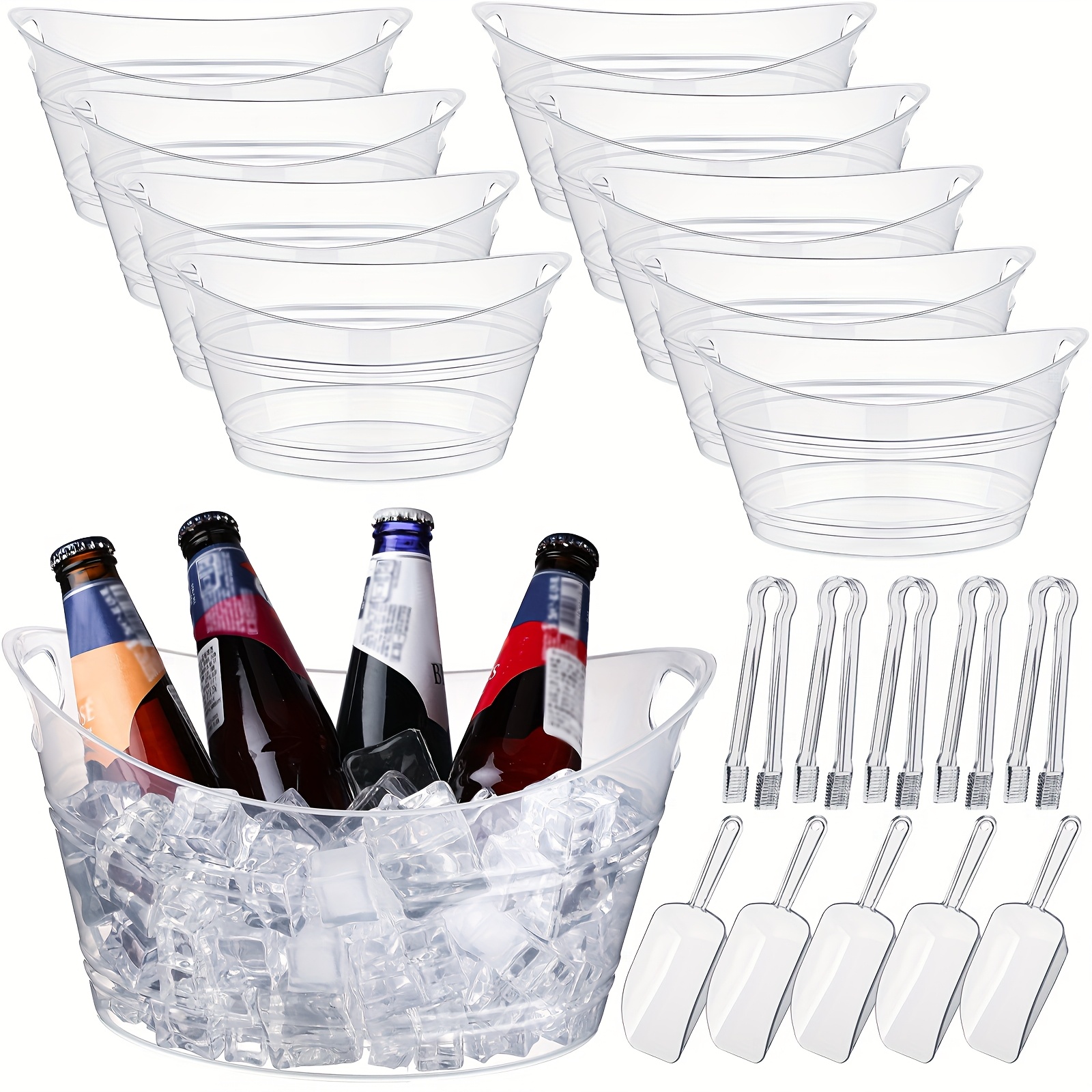 10-Piece Party Ice Bucket Set  - Wine Beer And More บทวิจารณ์และราคา