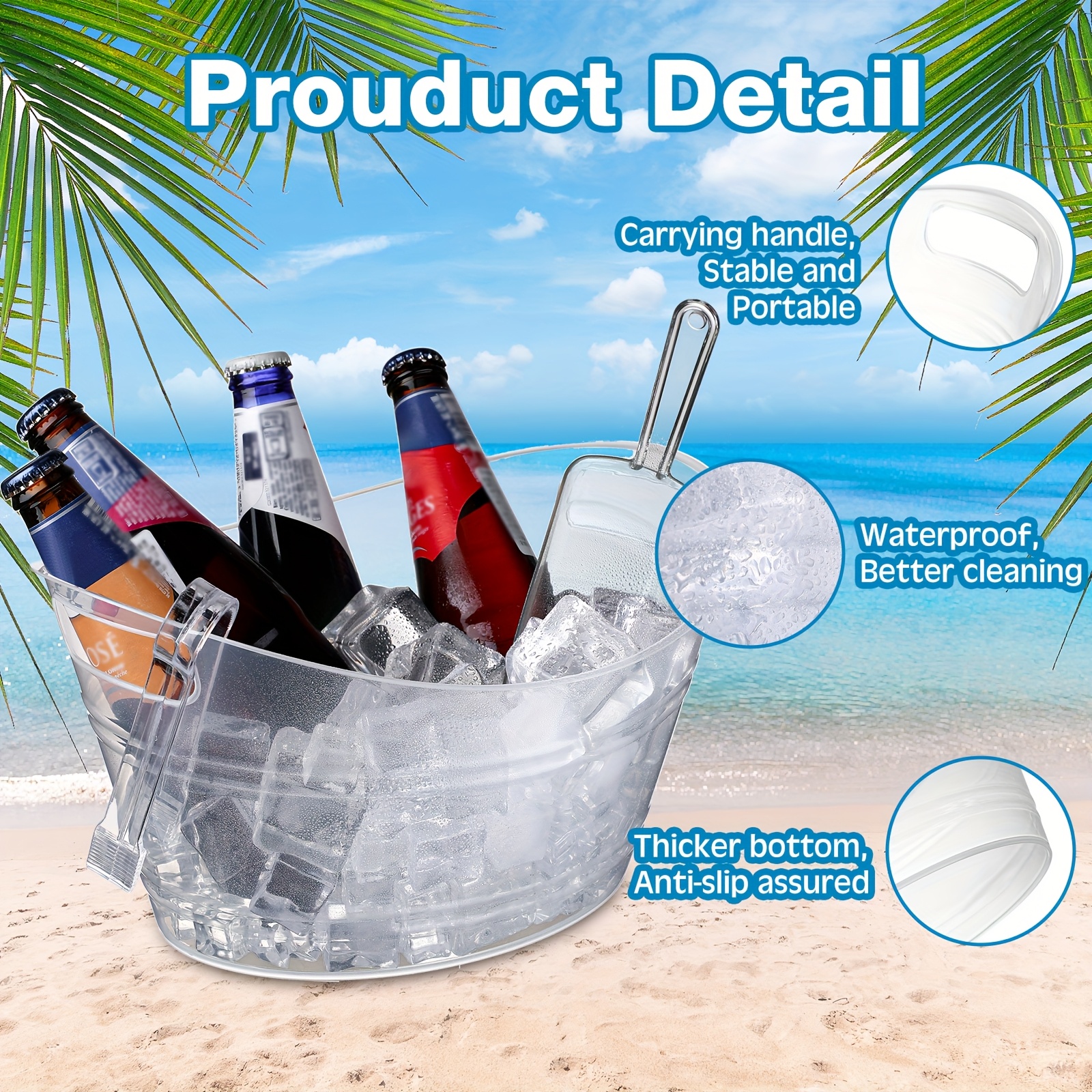 10-Piece Party Ice Bucket Set  - Wine Beer And More บทวิจารณ์และราคา