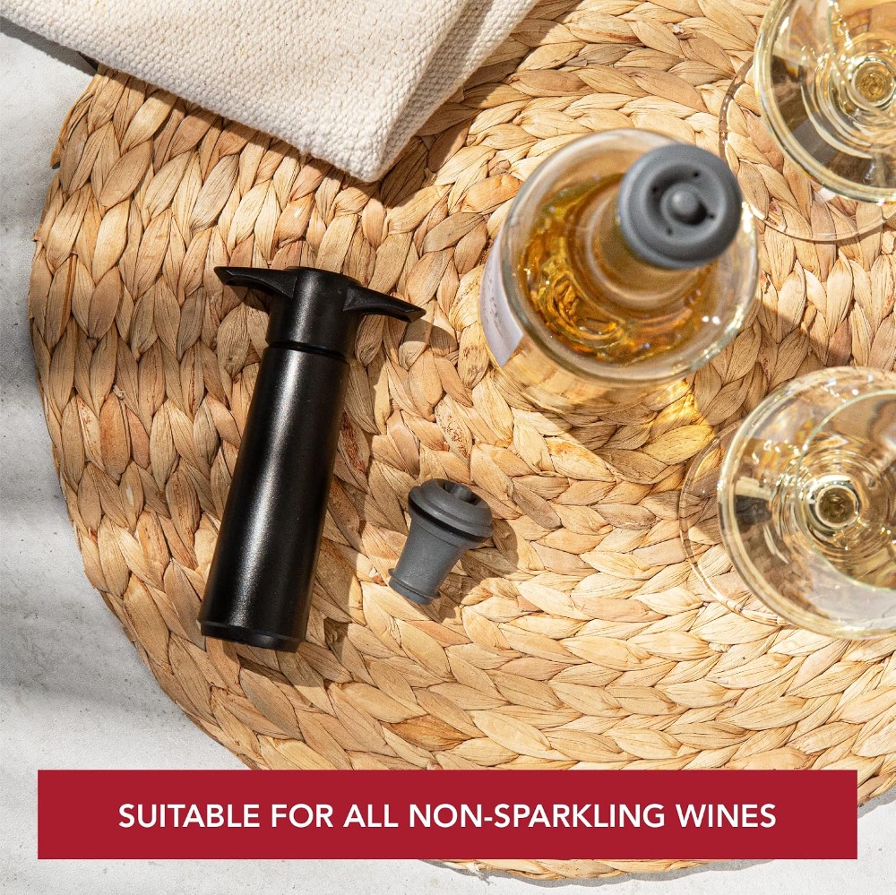 Wine Saver Vacuum Stoppers Set - Bottle Stopper Set บทวิจารณ์และราคา