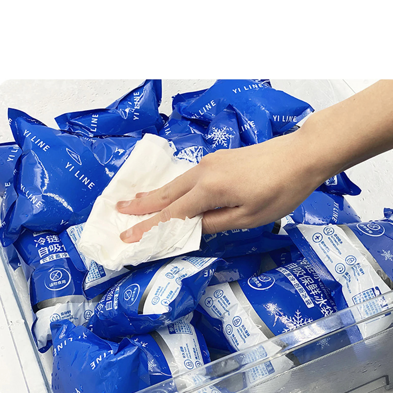 50PCS Self-priming Ice Pack Re - Wine Beer Cooler บทวิจารณ์และราคา