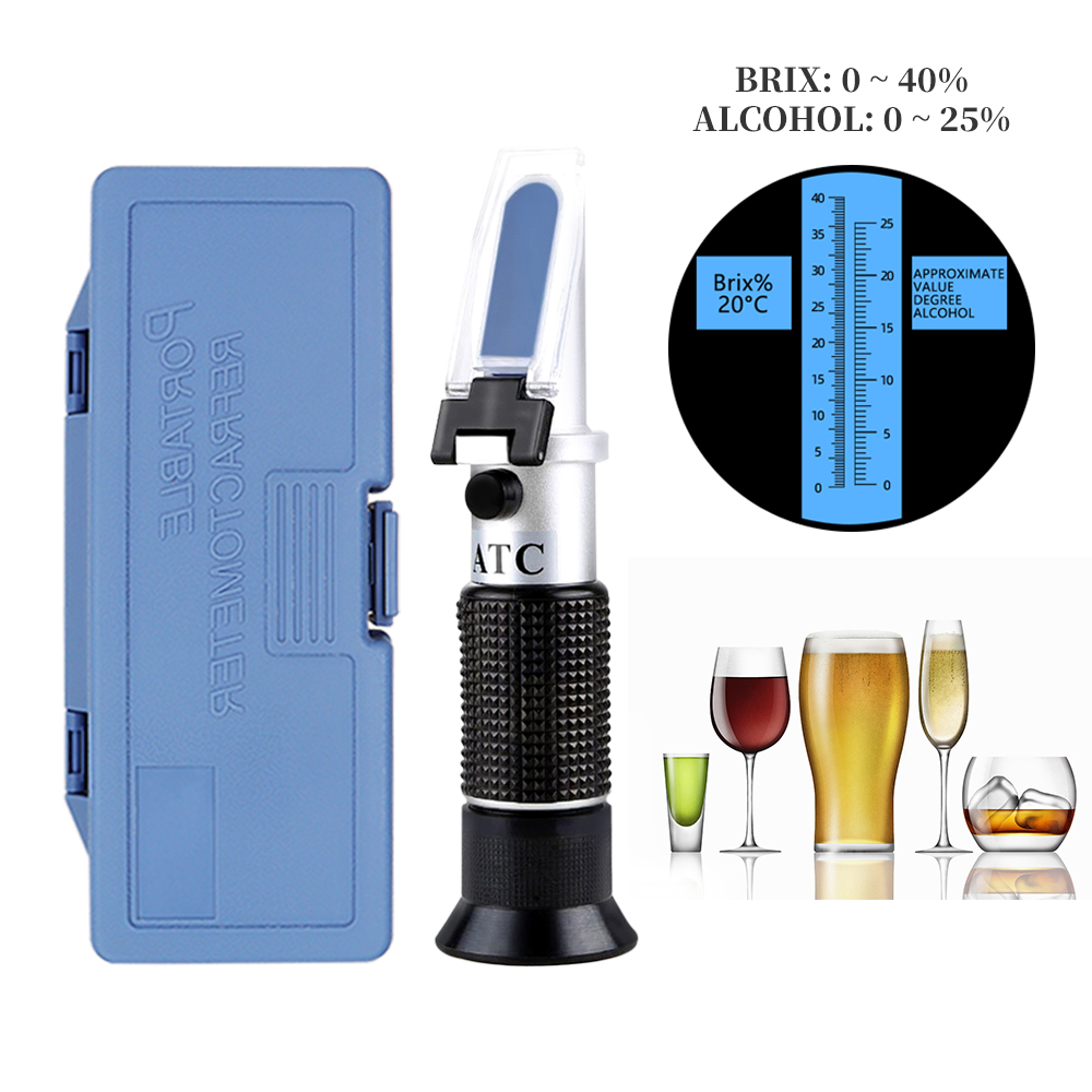 2 in 1 Handheld Alcohol Brix R - Wine To Beer Alcohol บทวิจารณ์และราคา