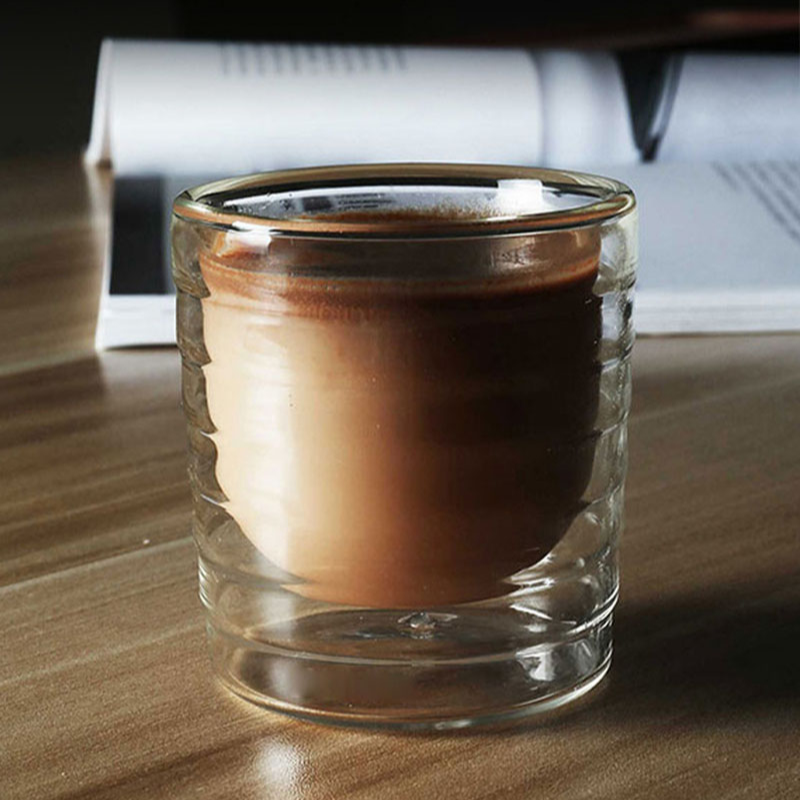 Handmade Double Wall Glass Cup - Wine Beer Tequila บทวิจารณ์และราคา