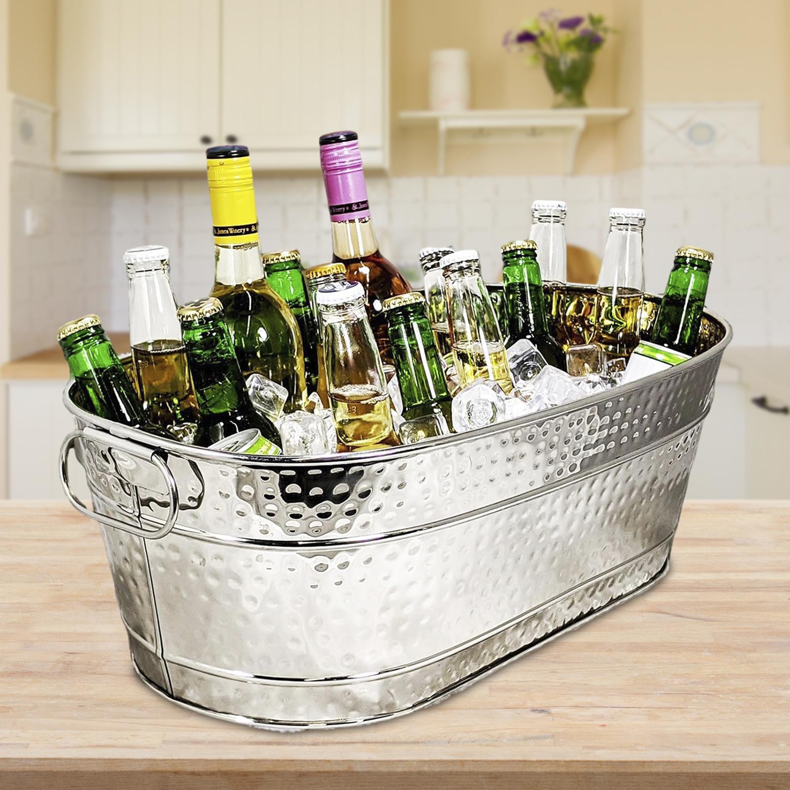 Ice Bucket Galvanized Tub Stor - Wine Beer Cooler บทวิจารณ์และราคา