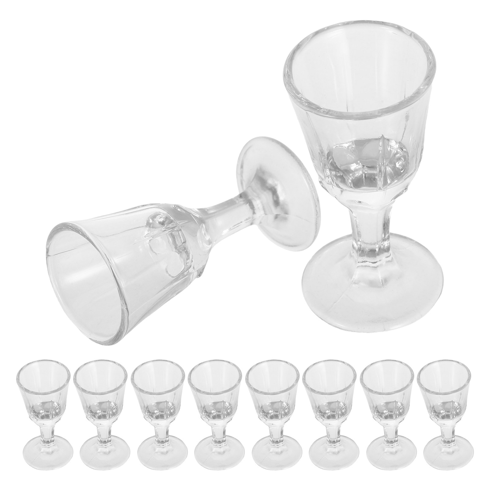 10Pcs Glass Liquor Goblet Vint - Wine Beer Tequila บทวิจารณ์และราคา