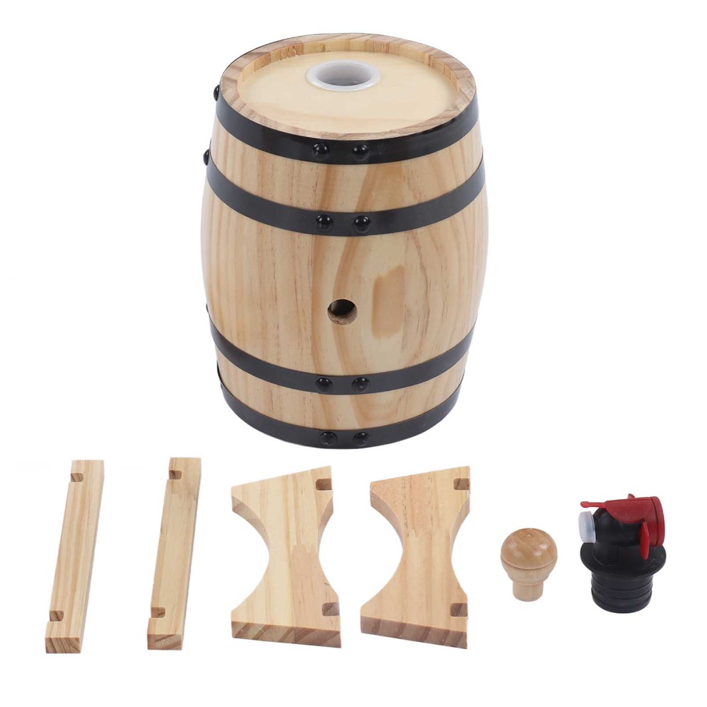 7 piece Vintage Pine Wood Wine - Wine Whiskey Beer บทวิจารณ์และราคา