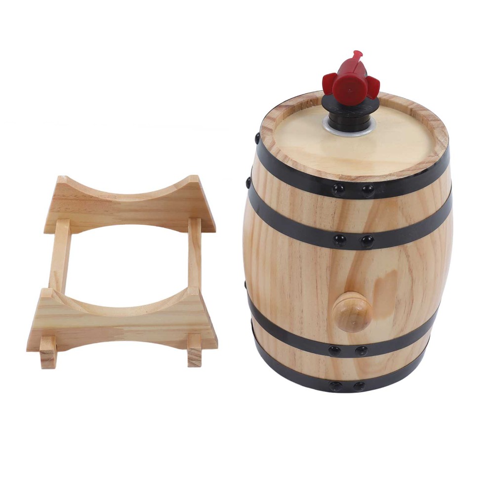 7 piece Vintage Pine Wood Wine - Wine Whiskey Beer บทวิจารณ์และราคา
