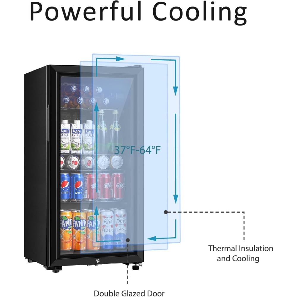 Beverage Refrigerator, Three P - Wine Beer Cooler บทวิจารณ์และราคา